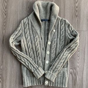 Ralph Lauren Shawl Collar Cable Chunky Cardigan